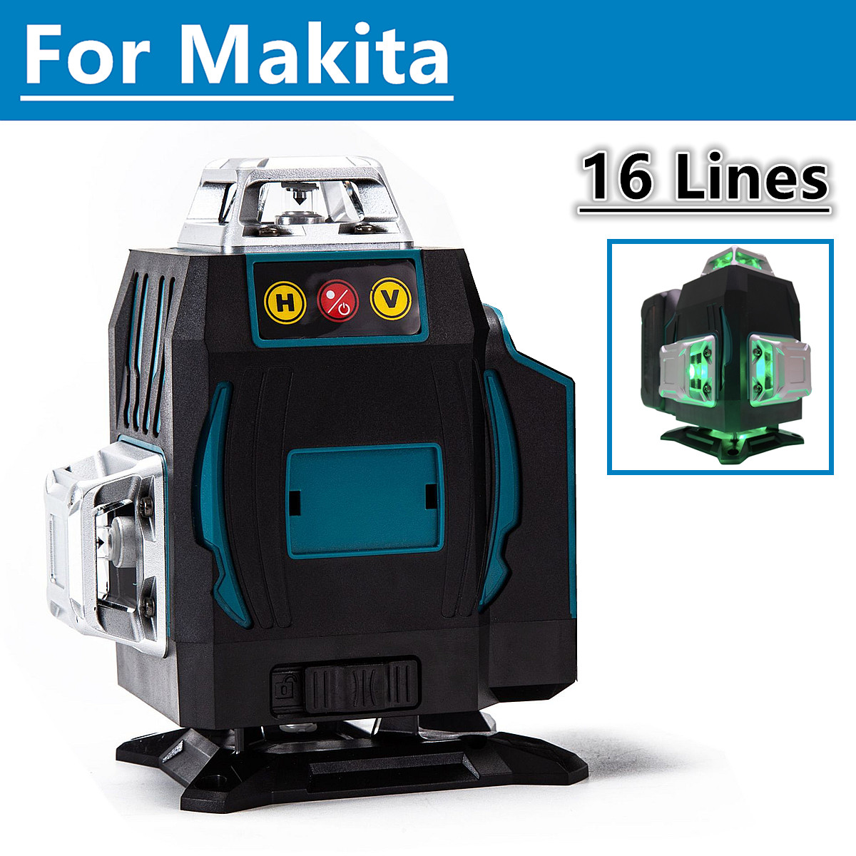 Industrial Laser Alignment Tool - Para Makita 18V Bateria 16 Linhas