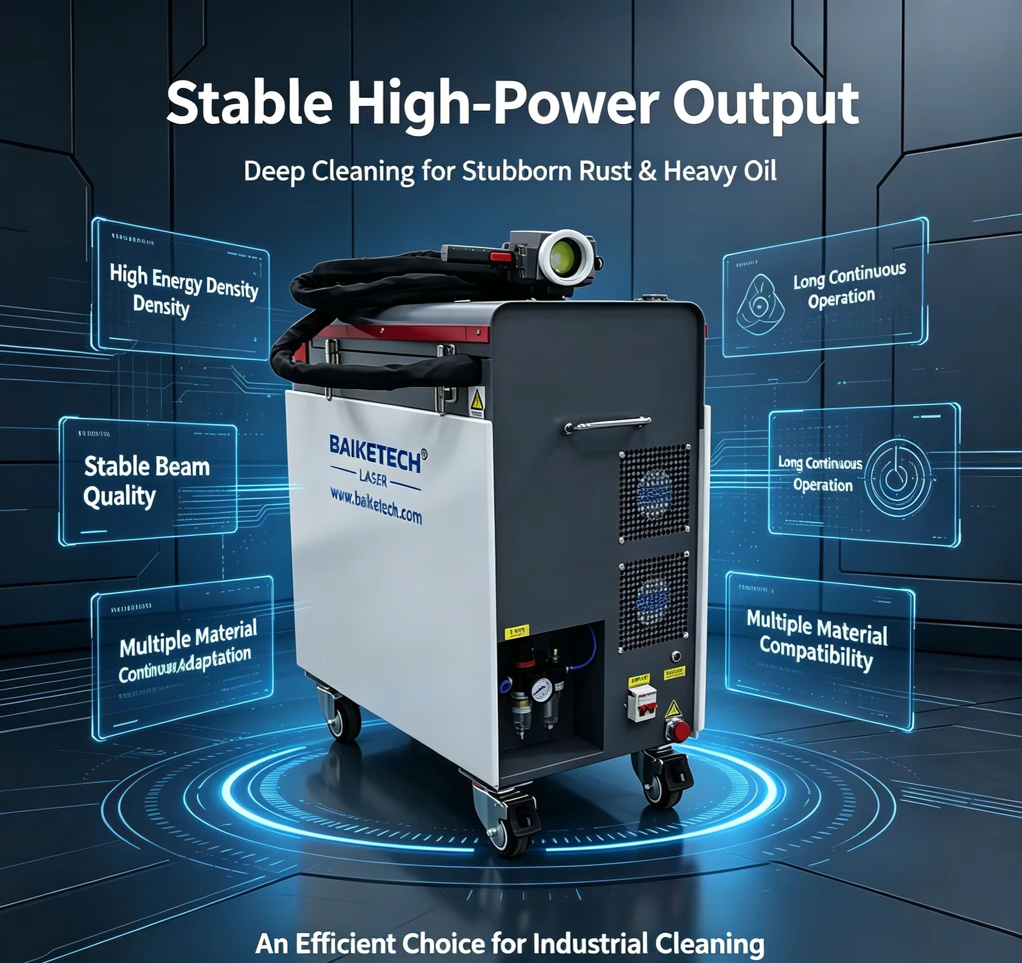 Industrial Laser Cleaner - Máquina de limpeza a laser de