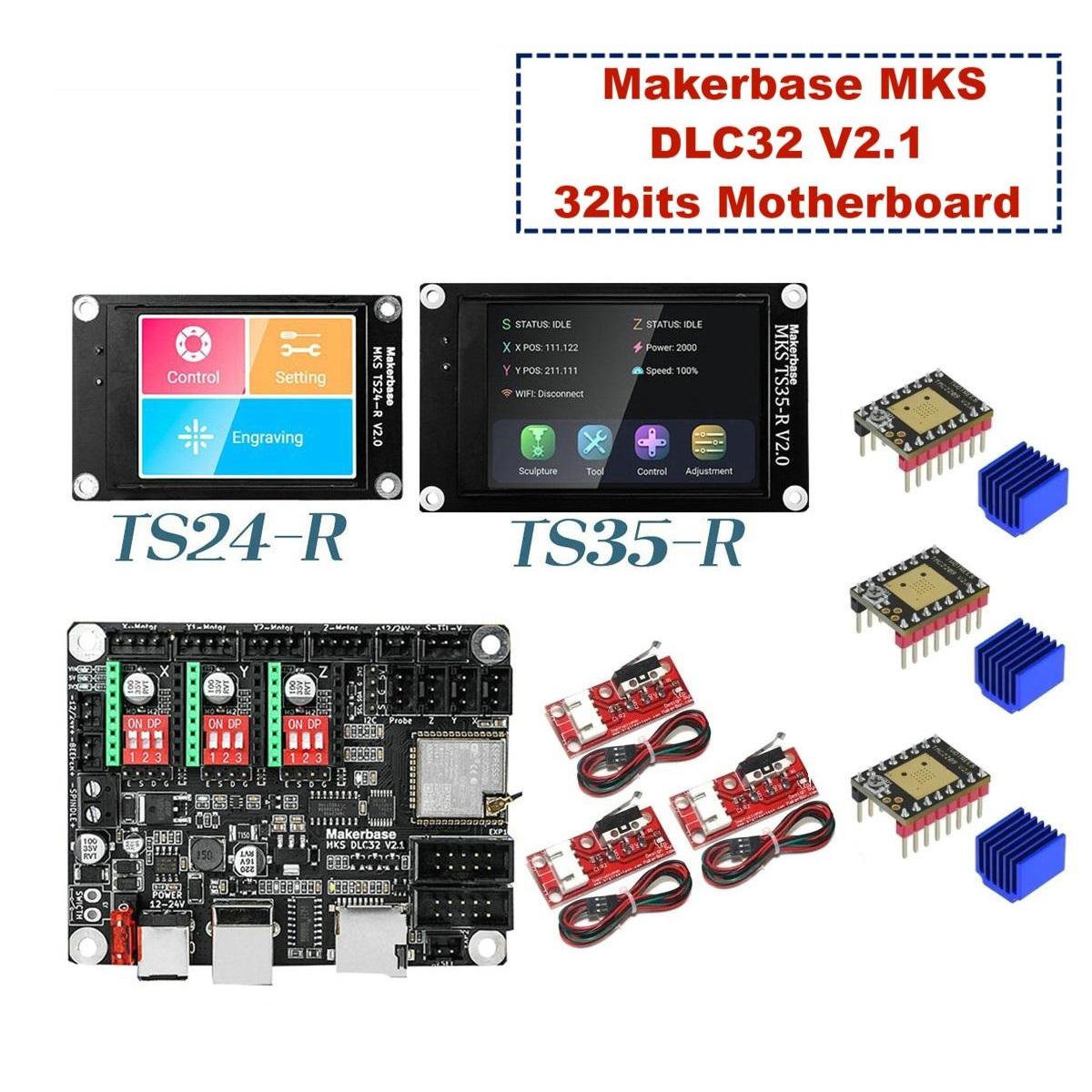 Makerbase mks dlc32 v2.1 32bit - Industrial Laser Technology avaliação e preço