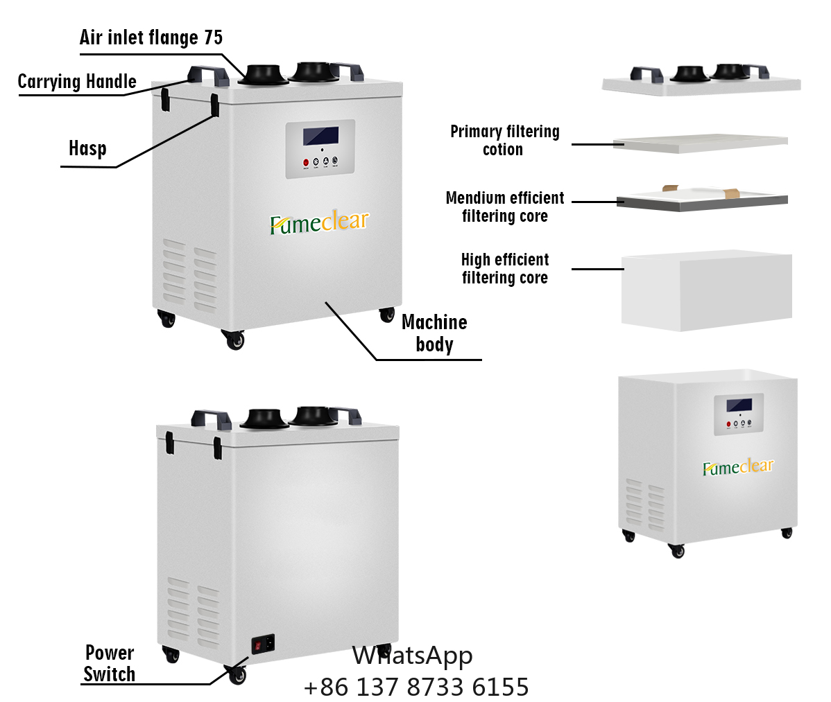 Extrator de fumaça portátil ap - Industrial Laser Cutters avaliação e preço